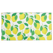 Lemonen en bladeren kussensloop (Voorkant-Rechts)