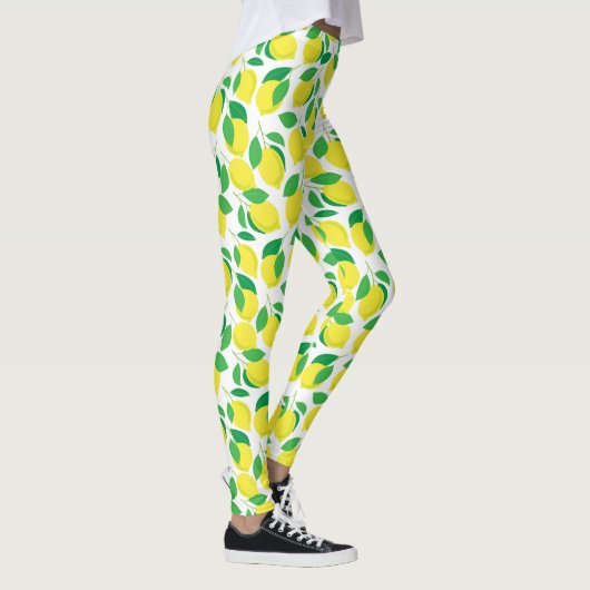 Lemonen en bladeren leggings (Rechts)