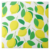 Lemonen en bladeren tegeltje (Voorkant)