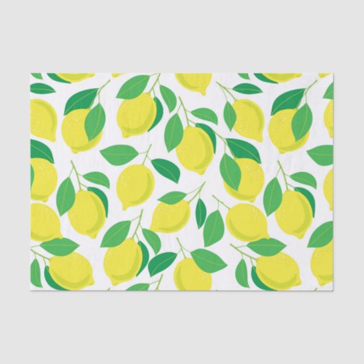 Lemonen en bladeren tissuepapier (Voorkant)