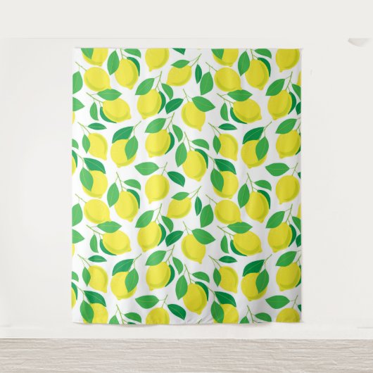 Lemonen en bladeren wandkleed (Voorkant)