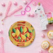 Lemonen en grenswaarden papieren bordje (Feest)