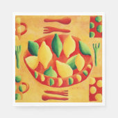 Lemonen en grenswaarden servet (Voorkant)