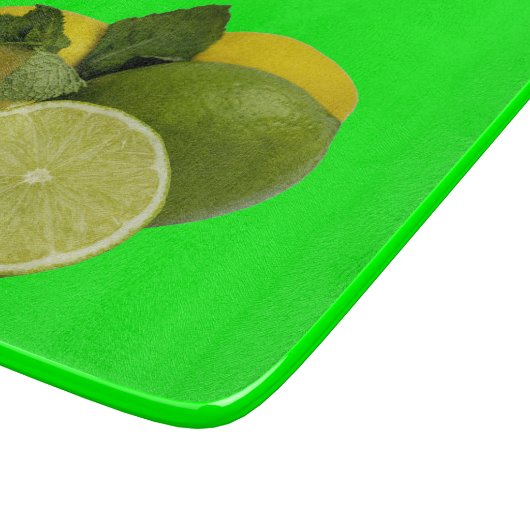 Lemonen en grenswaarden snijplank (Hoek)