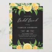 Lemonen en Sinaasappels Chalkboard Summer Bridal B Kaart (Voorkant / Achterkant)