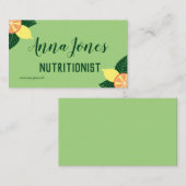 Lemonen en sinaasappels Nutritionist Visitekaartje (Voorkant / Achterkant)