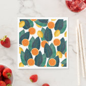 Lemonen en Sinaasappels wit Servetten (Insitu)