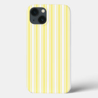 Lemongeel en wit snoep strepen Hoesje-Mate iPh