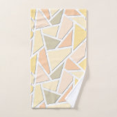 Lemongeel mozaïekpatroon bad handdoek (Handdoek)