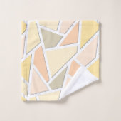 Lemongeel mozaïekpatroon bad handdoek (Wasdoekje)