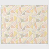 Lemongeel mozaïekpatroon cadeaupapier (Vlak)