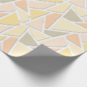 Lemongeel mozaïekpatroon cadeaupapier (Hoek)