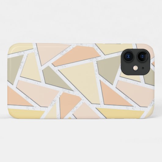 Lemongeel mozaïekpatroon Case-Mate iPhone case (Achterkant (horizontaal))