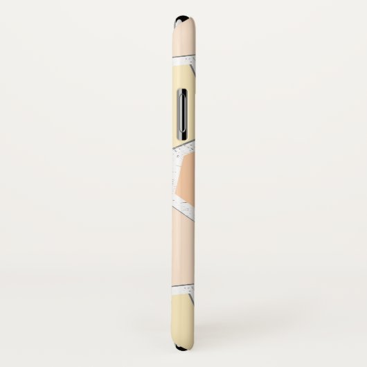 Lemongeel mozaïekpatroon Case-Mate iPhone case (Achterkant / rechts)