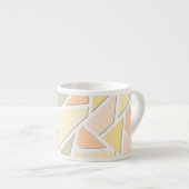 Lemongeel mozaïekpatroon espresso kop (Voorkant rechts)