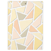 Lemongeel mozaïekpatroon klembord (Achterkant)