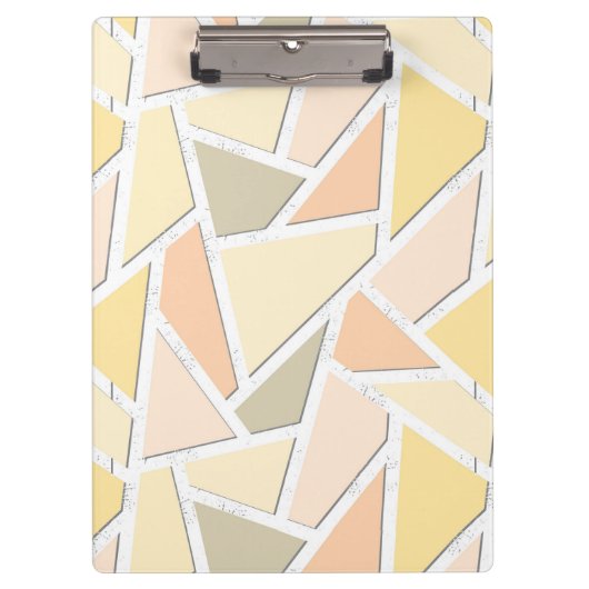Lemongeel mozaïekpatroon klembord (Voorkant)