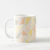 Lemongeel mozaïekpatroon koffiemok (Links)