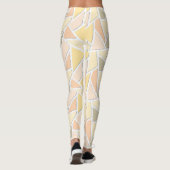 Lemongeel mozaïekpatroon leggings (Achterkant)