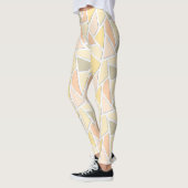 Lemongeel mozaïekpatroon leggings (Links)