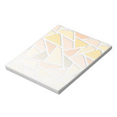 Lemongeel mozaïekpatroon notitieblok (Linkerzijde)