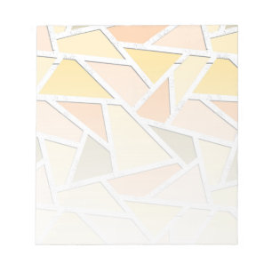 Lemongeel mozaïekpatroon notitieblok