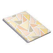 Lemongeel mozaïekpatroon notitieboek (Rechterzijde)
