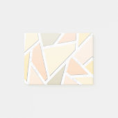 Lemongeel mozaïekpatroon post-it® notes (Voorkant)