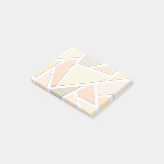 Lemongeel mozaïekpatroon post-it® notes (Schuin)
