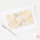 Lemongeel mozaïekpatroon rechthoekige sticker (Envelop)