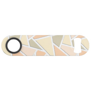 Lemongeel mozaïekpatroon speed flessenopener