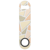 Lemongeel mozaïekpatroon speed flessenopener (Achterkant)