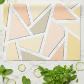 Lemongeel mozaïekpatroon theedoek (Gevouwen)