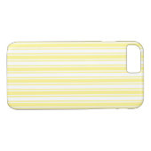 Lemongele en witte snoepjes strepen Case-Mate iPhone case (Achterkant (Horizontaal))
