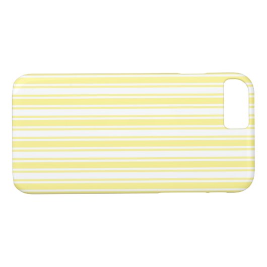 Lemongele en witte snoepjes strepen Case-Mate iPhone case (Achterkant (Horizontaal))