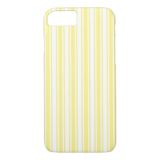Lemongele en witte snoepjes strepen Case-Mate iPhone case (Achterkant)