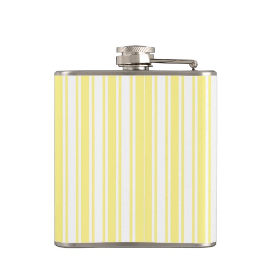 Lemongele en witte snoepjes strepen heupfles (Achterkant)