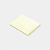 Lemongele en witte snoepjes strepen post-it® notes (Schuin)