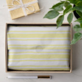 Lemongele en witte snoepjes strepen tissuepapier (Geschenk)