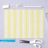 Lemongele en witte snoepjes strepen tissuepapier (Craft)