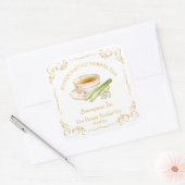  Lemongrass Tea Square Label (Envelop)