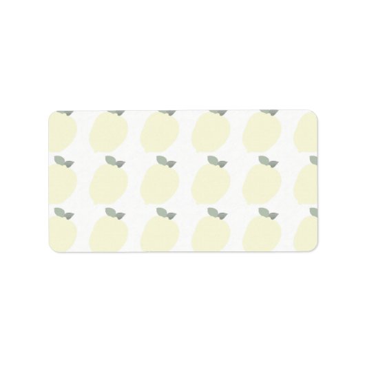 Lemonlabels (Cadeaus/Jar/Adres/Naam Labels) Etiket (Voorkant)