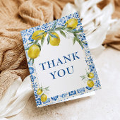 LemonMediterranean Blue Tegel Bedankt Kaarten