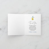 LemonMediterranean Blue Tegel Bedankt Kaarten (Binnen)