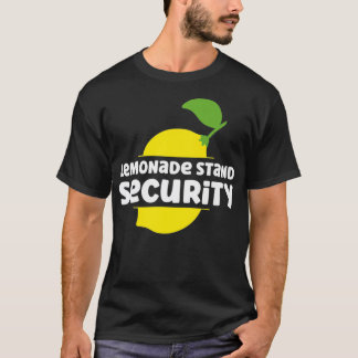 Lemonnaat stand-beveiliging Funny Lemonade stand S T-shirt
