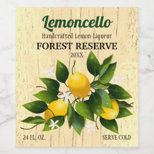 Lemononcello Citroenfruit Wijn Etiket