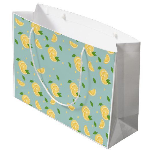 Lemonpatroon Groot Cadeauzakje (Achterkant Gekanteld)