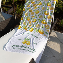 Lemonprint | Citrus vrijgezellenweekend Strandlaken