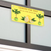 Lemons aanpassen voor verkoopstandaard voor fruit spandoek (Buitenkant Gebouw)