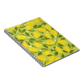 Lemons achtergrond. Hand getrokken overlappende ac Notitieboek (Rechterzijde)